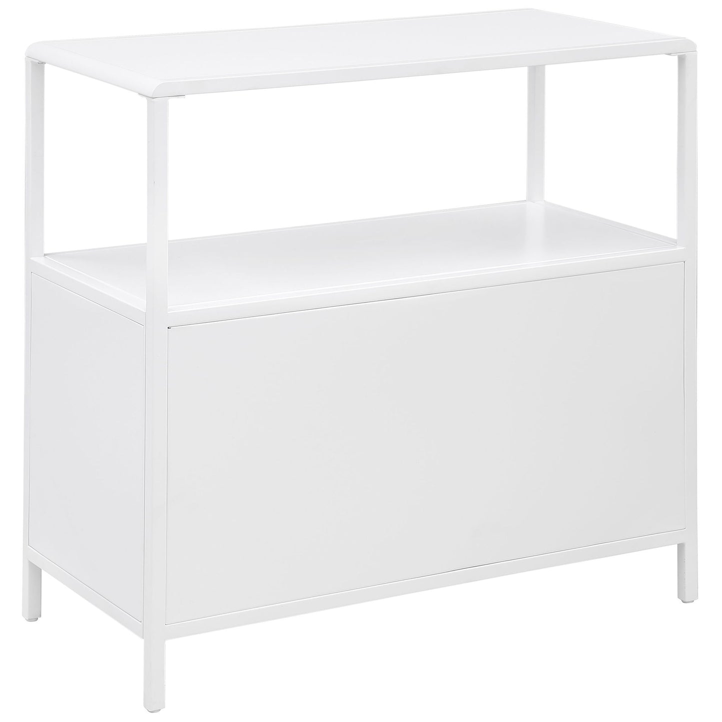 Kenneth - 2 Door Radio Weave Accent Cabinet - White