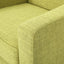 Nebulize - Upholstered Fabric Club Chair With Button Tufted And Square Off Arm And Back