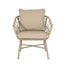 Bruce - Outdoor Club Chair Set With Water Resistant Cushions Rattan And Iron - Brown