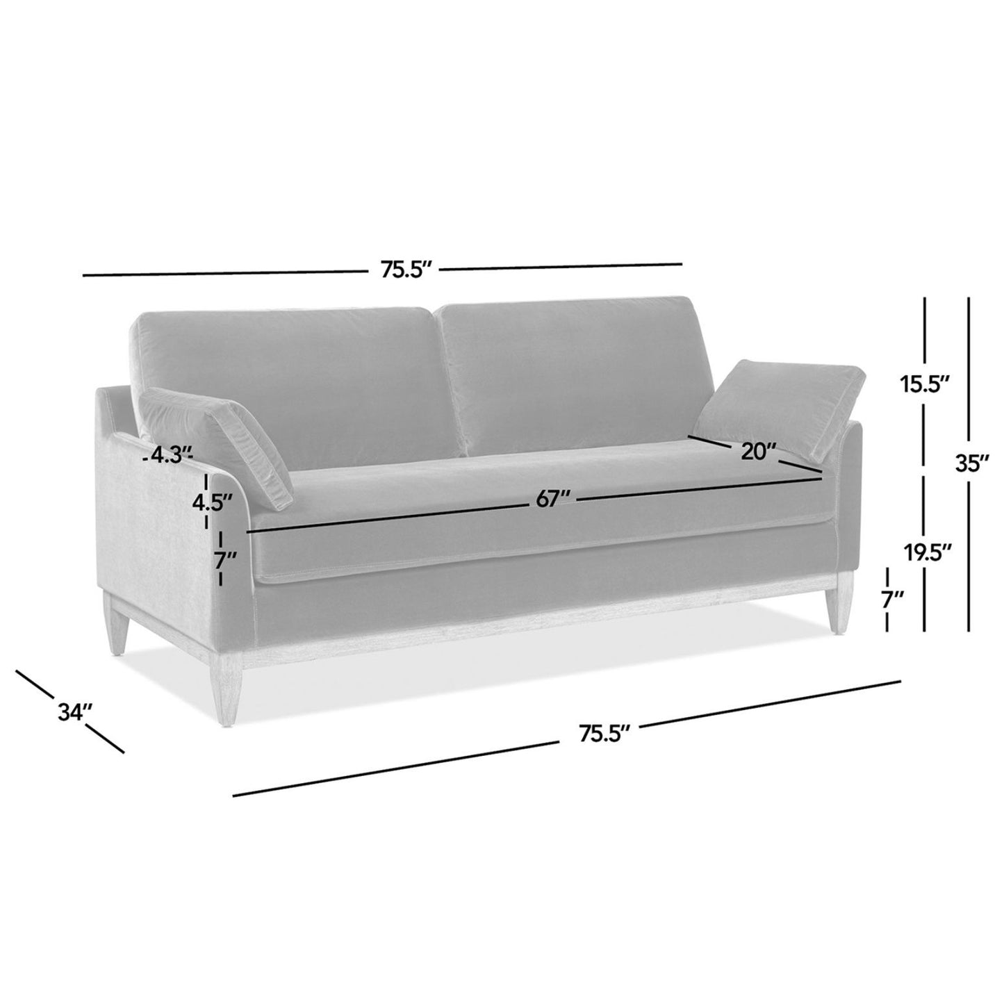 Pasadena - Modern Farmhouse Sofa