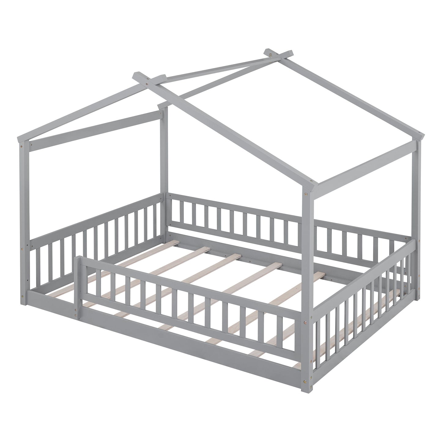 Bed House Bed Frame With Fence