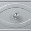 Arabesque - 6 Drawer Dresser With Mirror - Silver