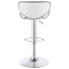 Edenton - Upholstered Adjustable Bar Stool (Set of 2) - White