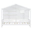 House Bed With Shelves, Window And Sparkling Light Strip On The Roof
