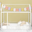 Metal Bed House Bed Frame With Fence