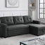 Upholstered Pull Out Sectional Sofa With Chaise