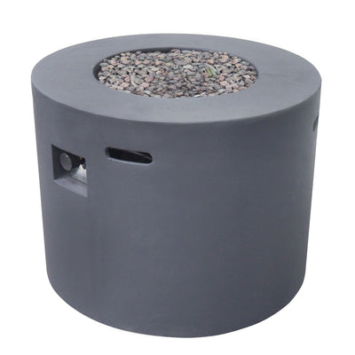 Round Iron Fire Pit With 40, 000 Btu