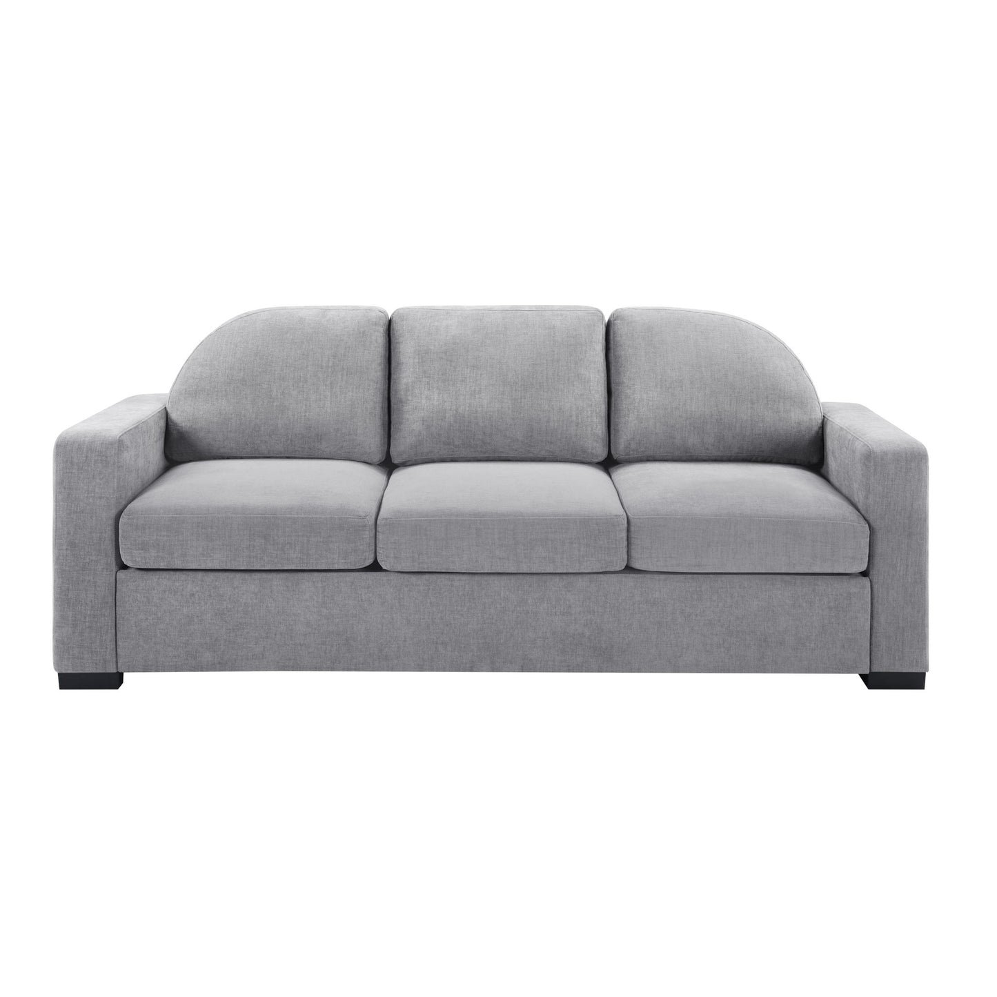 Modern 3 Seater Sofa With Curved Backrest