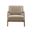 Mid-Century Style Lounge Chair With Upholstered Seat