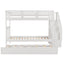 Stairway Bunk Bed & Storage And Guard Rail For Bedroom