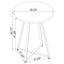 Burkhart - Round Height Bistro Bar Table - Brown Oak