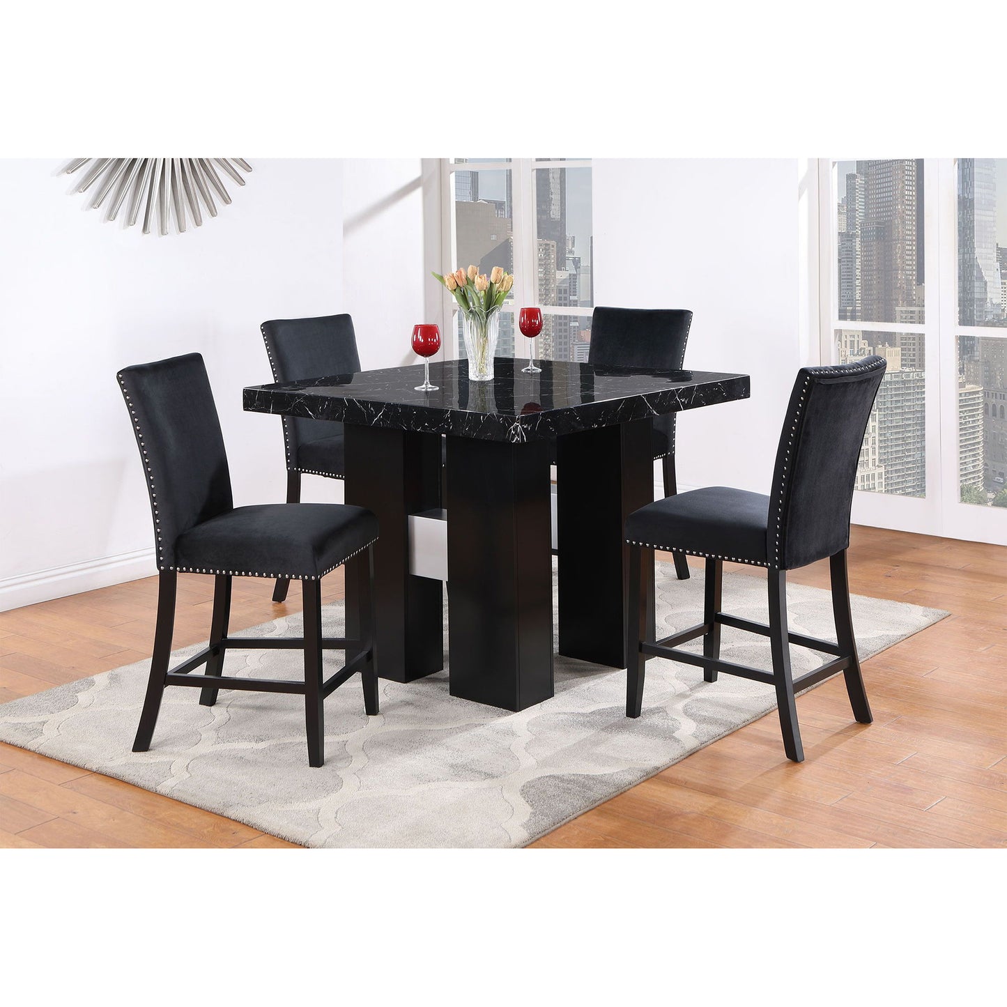 Mikha - Bar Stools (Set of 2) - Black