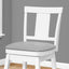 Swivel Bar Stool Counter Height, Transitional (Set of 2)