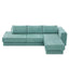 L-Shaped Modular Sofa With Double Layer Cushion