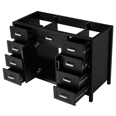 Bathroom Vanity Cabinet Only With 2 Soft Close Doors And 8 Drawers