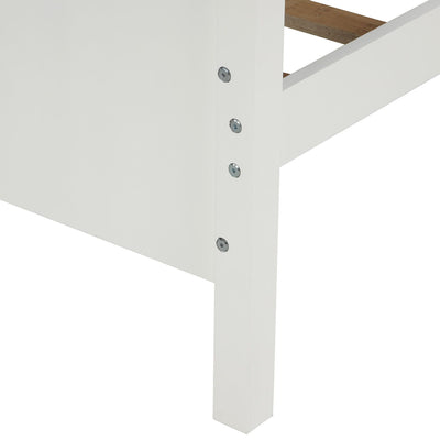 Platform Bed With Slat Support And Headboard And Footboard