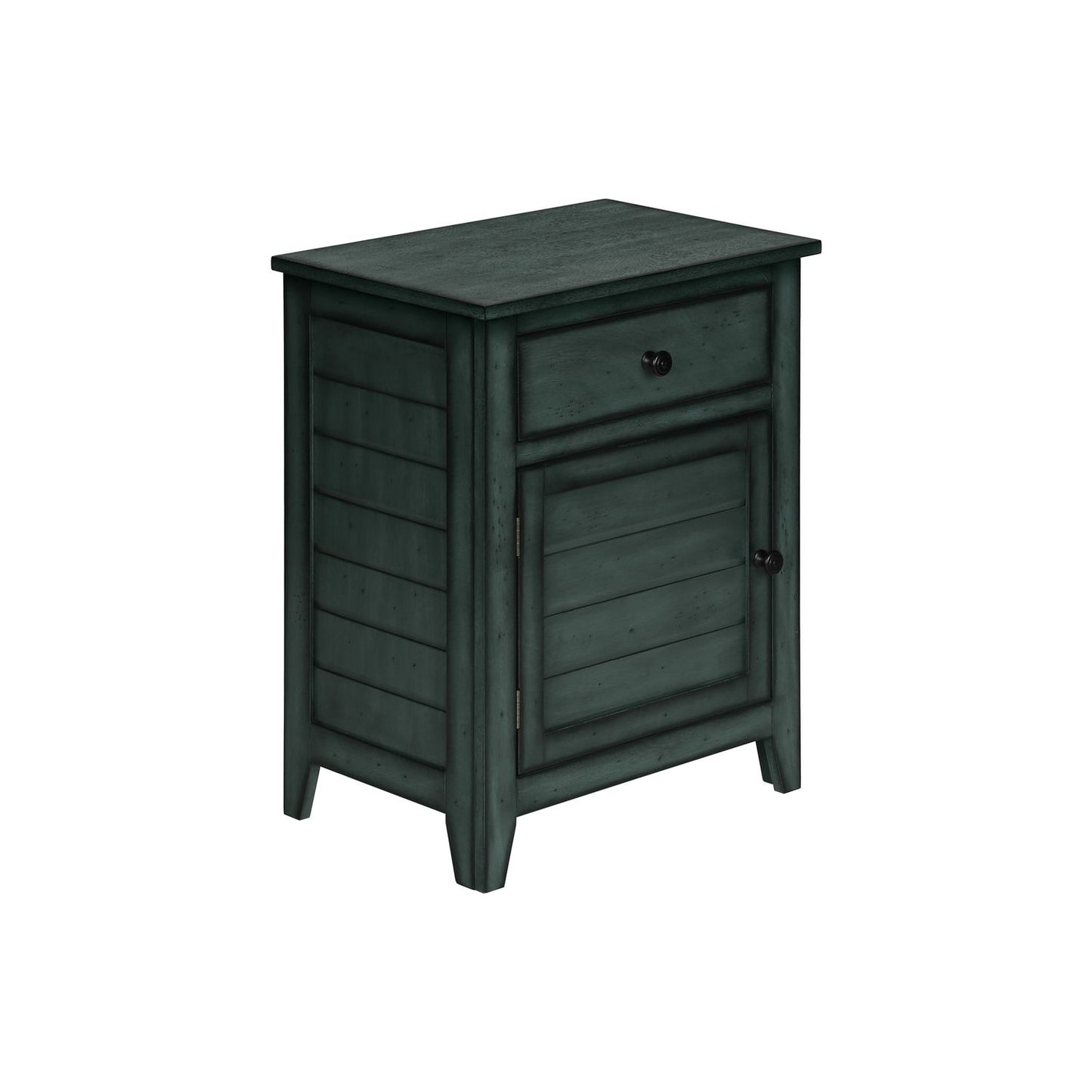 Accent Table With Storage Drawer - Blue