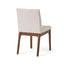 5 Piece Dining Set With Table And Upholstered Chairs - Light Beige / Walnut