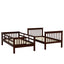 Stairway Bunk Bed With Storage And Guard Rail For Bedroom