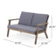 Avacyn - Outdoor Acacia Wood 4 Seater Chat Set With Cushions