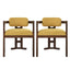 Stylish Indoor Upholstered Wood Dining Chair (Set of 2)