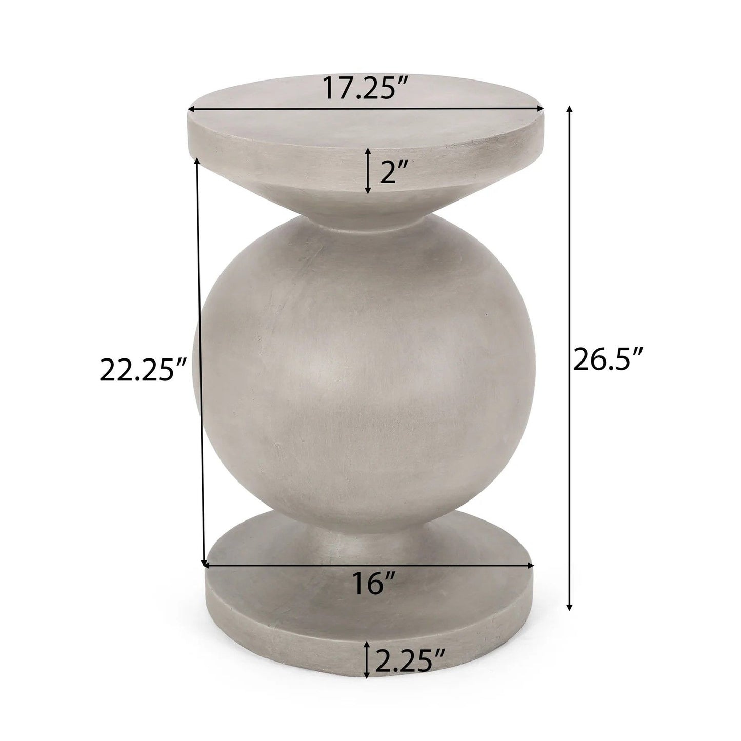 End Table, Outdoor - Natural