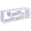 Convertable L-Shaped Bookcase With Open Shelves - White