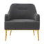 Modern Elegance Accent Chair With Curved Backrest