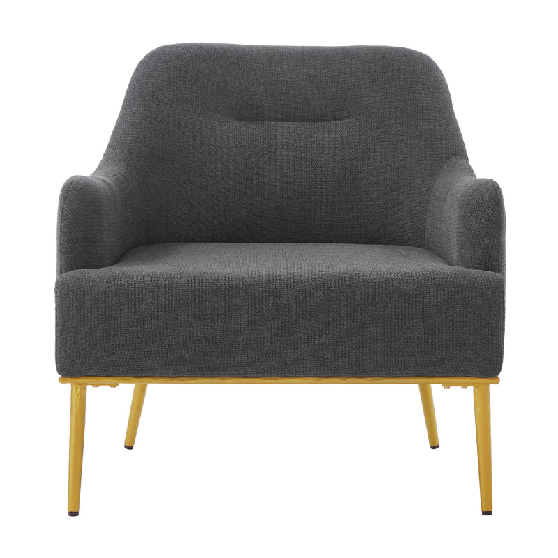 Modern Elegance Accent Chair With Curved Backrest