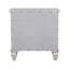 Cottage 3 Drawer Nightstand With Pull Out Tray - Cream White
