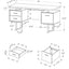 Computer Desk For Home Office, Laptop, Left, Right Set - Up, Storage Drawers, Contemporary & Modern