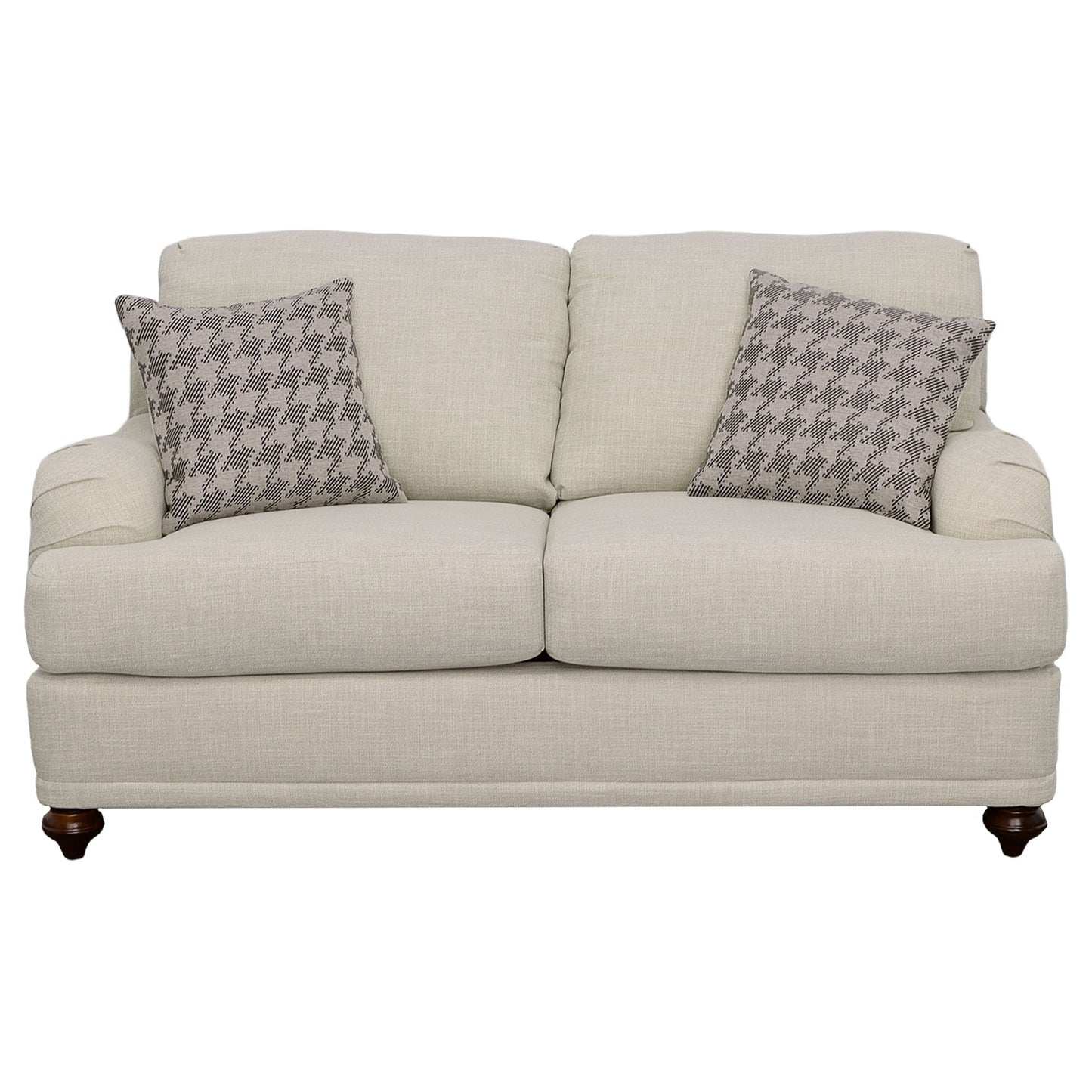 Anderson - 2 Piece Cushion Back Living Room Set - Gray