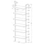 Christy - Owens - 6 Shelf Wall Bookshelf - Walnut