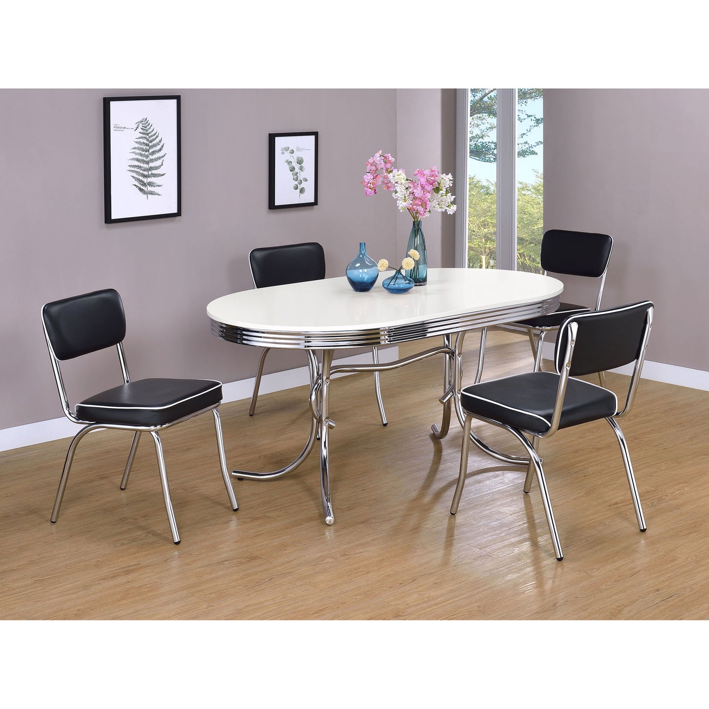 Open Back Upholstered Side Chairs (Set of 2)