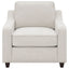 Mahaffey - Upholstered Sloped Track Arm Chair - Beige