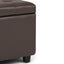 Cosmopolitan - Storage Ottoman - Chocolate Brown