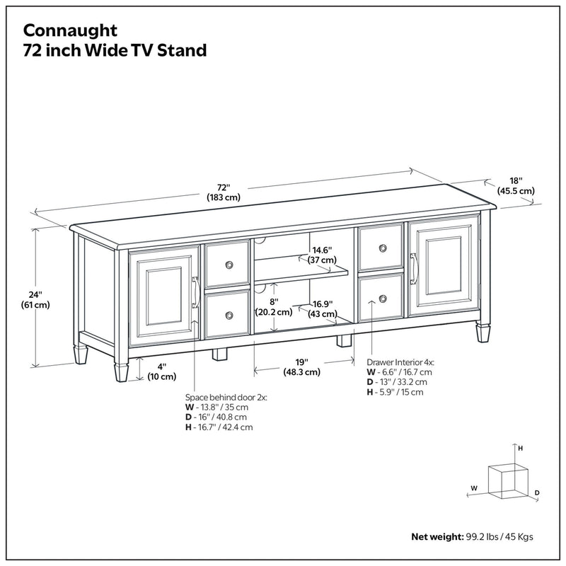Connaught - Wide TV Stand