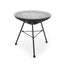 Nusa - Modern Rattan Side Table With Tempered Glass Top
