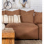 Colleen - Armless Chair With Pillows - Terracotta