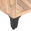 Solid Wood Vintage Nightstand With Handcrafted Detailing - Natural