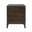 Japandi 2 Drawer Nightstand With Geometric Design