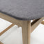 Retro Modern Counter Height Chair Set With Cushioned Seats