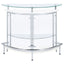 Strick - Freestanding Glass Top Home Bar Wine Cabinet - White