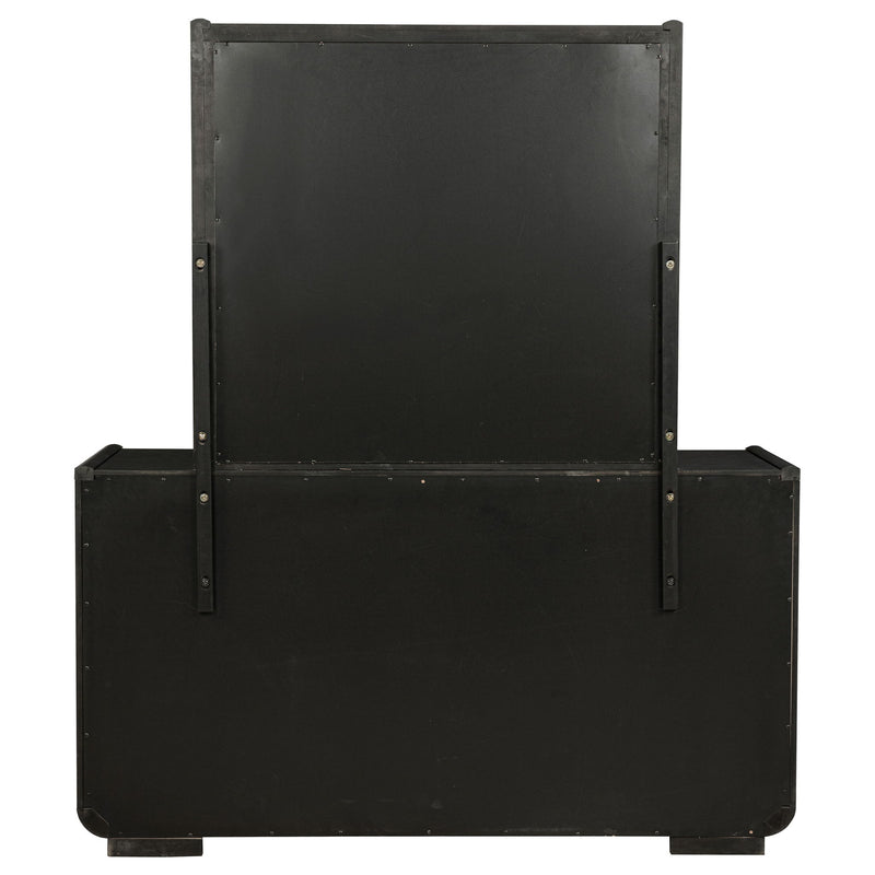 Bangor - 8 Drawer Dresser With Mirror Set - Black