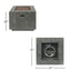 Outdoor Patio Gas Burning Fire Pit Table 50, 000 Btu, Square