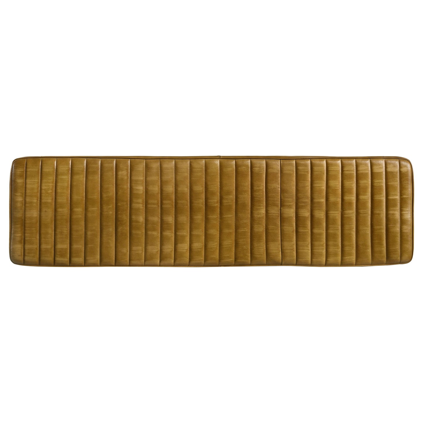 Tufted Cushion Side Bench With Tapered Legs