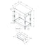 Accent End Table, 2 Tier, Storage Drawer, Traditional Stylish Design