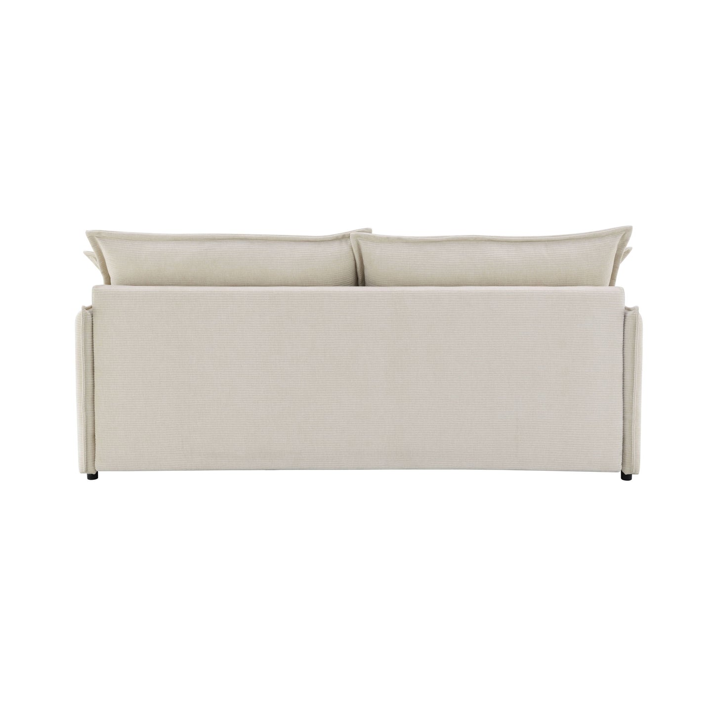 Elisea - Sleeper Sectional Sofa With 2 Toss Pillows - Beige