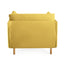 Modern Upholstered Accent Chair With Soft Cushions, Sleek Armrest Design