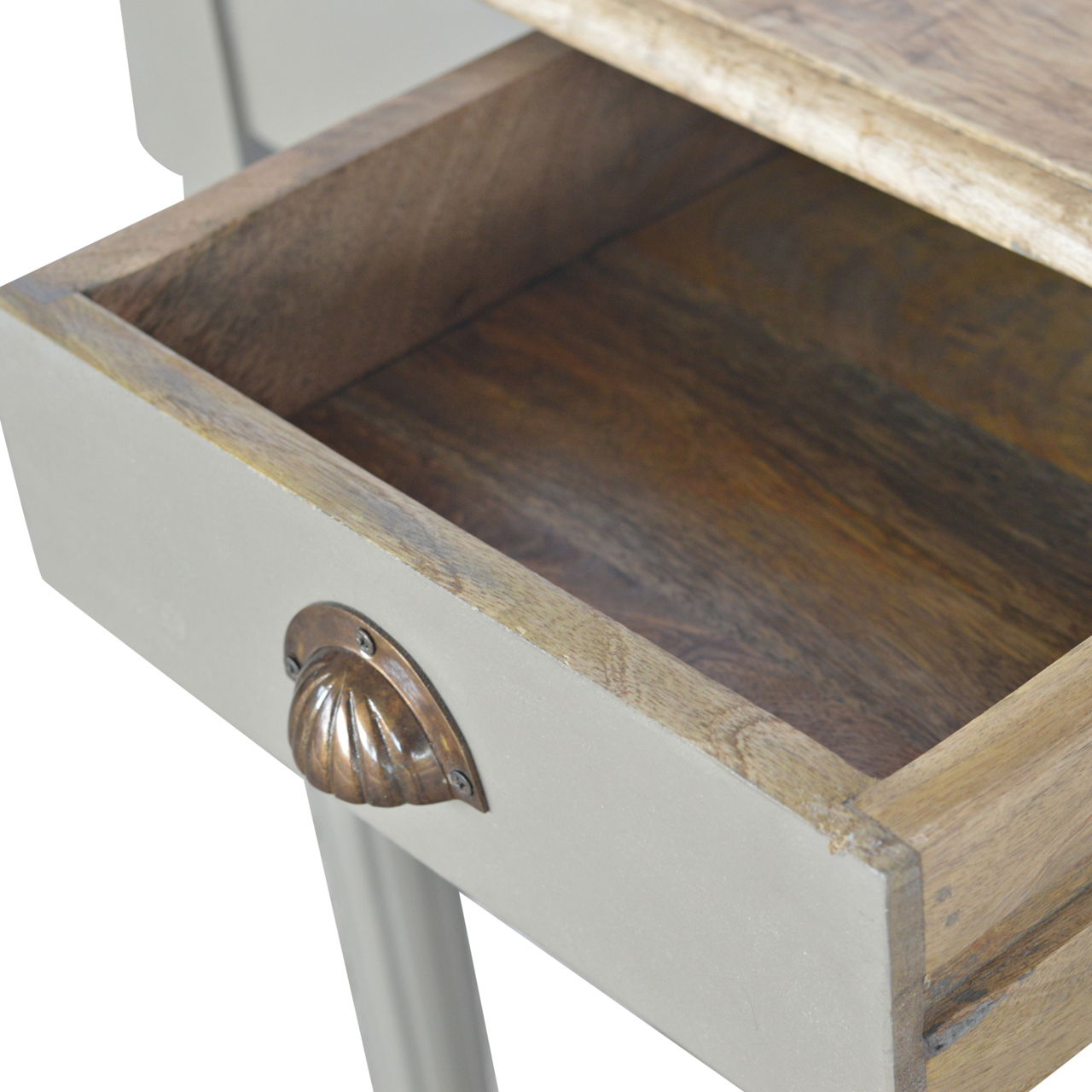 Hand Painted Writing Desk - Gray
